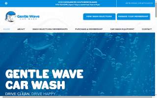 Gentle Wave Car Wash website