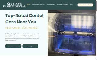 7 Days Family Dental - Speedway website
