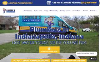 Carter's My Plumber - Drain Cleaning Indianapolis & Sewer Line Repair website