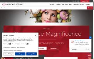Glendale Designs website