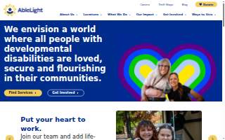 AbleLight Thrift Shop website