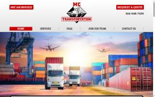 MC Transportation of Sacramento website