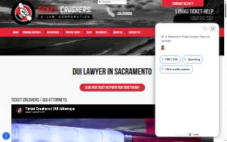 Ticket Crushers | Criminal, Traffic & DUI Lawyer Sacramento website