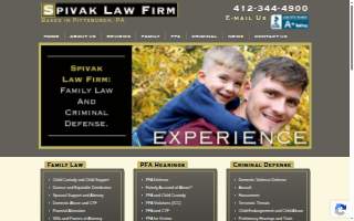 Spivak Law Firm website