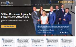 Page Law website