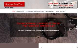 Sparrow Law Firm website