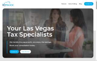 iQTAXX Tax Services Las Vegas website