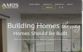 Amos Custom Homes website