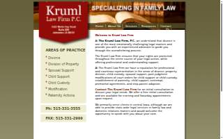 Kruml Law Firm P.C. website