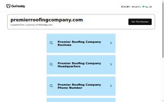Premier Roofing Company website