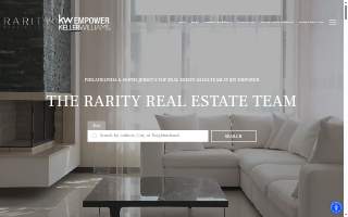 The Rarity Real Estate Team website