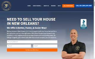 NOLA Buys Houses website