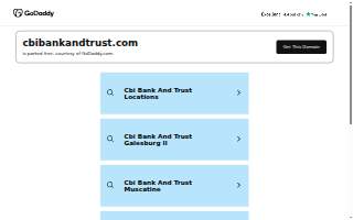 CBI Bank & Trust, Muscatine - Park Avenue Office website