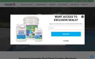Encore Concrete Coatings website