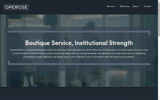 Operose Advisors LLC website