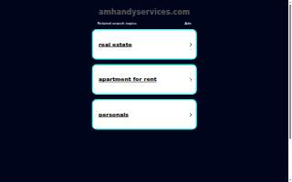AM Handyman Services website