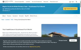 Baylor Scott & White Primary Care - Southwest Fort Worth website