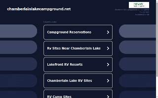 Chamberlain Lake Campground website