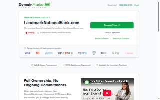 Landmark National Bank website