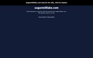 Sugar Mill Lake Campground website