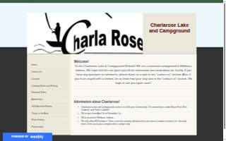 Charlarose Lake & Campground website