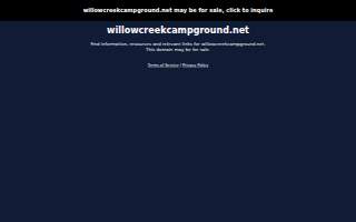 Willowcreek Campground website