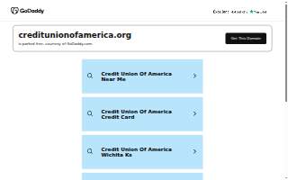 Credit Union of America website