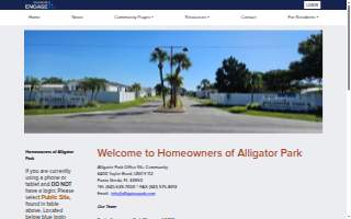 Alligator Mobile Home & Rv Pk website