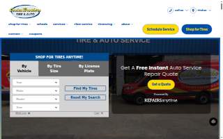 Oades Brothers Tire & Auto Service website