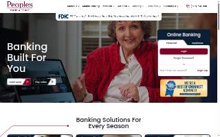Peoples Bank and Trust website