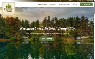 Evergreen Trails Campgrounds website