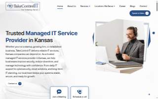 TakeControl IT - IT & Cybersecurity Services website