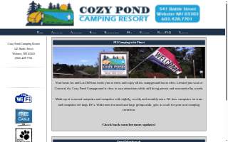 Cozy Pond Camping Resort Llc website