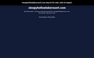 Sleepy Hollow Lake website