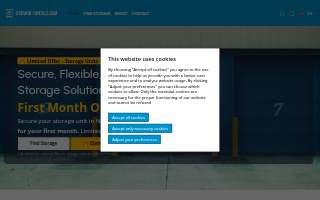 Storage Rentals of America website