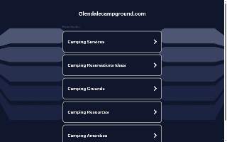 Glendale Campground website