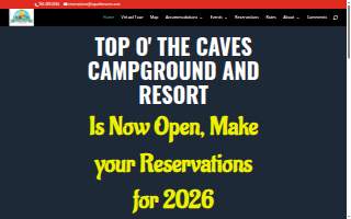 Top Of The Caves website