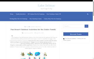 Lake Selmac Resort website