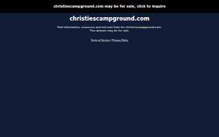 Christies Campground website