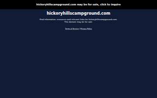 Hickory Hills Campground website