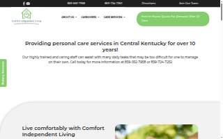 Comfort Independent Living website