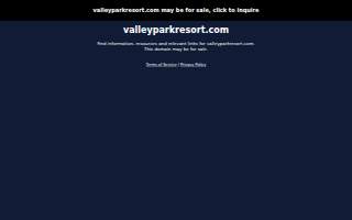 Valley Park Resort website