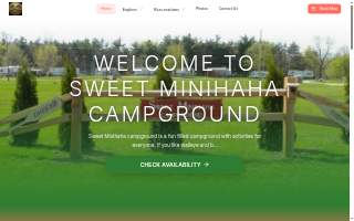 Sweet Minihaha Campground website