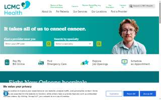 LCMC Health Touro Heart and Vascular Center website