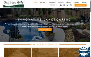 New Horizon Landscaping & Design. website