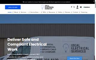 Ideal Electrical Services website