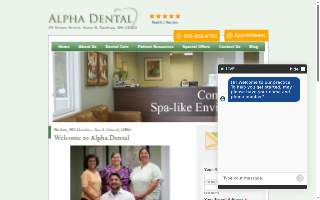 Alpha Dental website