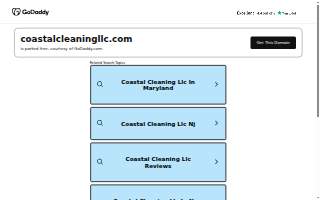 Coastal Cleaning LLC website