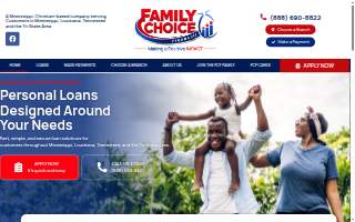 Family Choice Financial website