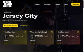 Alpha Fit Club of Jersey City website